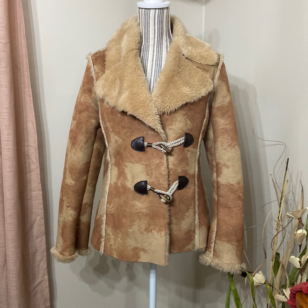 Juliet Michelle Faux Shearling Jacket Size S